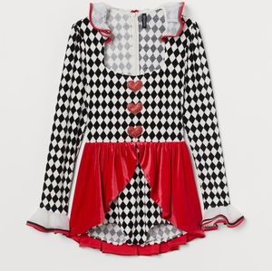 H&M QUEEN OF HEARTS COSTUME XL